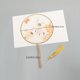 thumbnail image 4 of 1pc Ancient Chinese Dance Palace Fan - Translucent Group Fan with Long Handle Bamboo for Women's Hanfu Cheongsam Accessories, 4 of 4