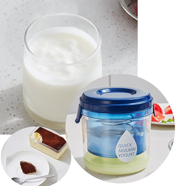 Product Class Funnel Greek Yogurt Strainer with Lid for Small-Batch Thick Creamy Yogurt Filtration Fine Mesh Cheese-Style Straining Solution for Greek or Coconut Yogurt