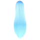 thumbnail image 2 of Lymalimoon Peluca Sintetica SW Lisa Azul Cielo 1 Pieza Red Generica Lymalimoon SW Azul Cielo Lisa Larga con Fleco, 2 of 2