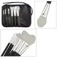 thumbnail image 3 of WEUVEB 1Set Black Makeup Brush Tool Portable Kit with Safe Material for Uniform and Natural Makeup, 3 of 8