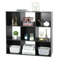 thumbnail image 2 of ZENY 9 Cubes Wooden Cube Organizer Bookcase Cubecials Cabinet Storage (Black), 2 of 9