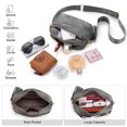 thumbnail image 2 of Bagsure Leather Crossbody Purses and Handbags for Women Shoulder Bag for Women Quilted Cross Body Bag for Woman with Two Wide Straps, 2 of 6