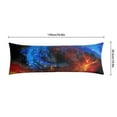 thumbnail image 6 of Moon and Sun Body Pillow Case 20x54 - Stretchy Maternity Pillow Cover with Breathable Starry Night Fabric, 6 of 7