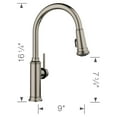 thumbnail image 2 of Blanco 442501 Empressa 1.5 GPM Single Hole Pull Down Kitchen Faucet - Satin Platinum, 2 of 7