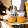thumbnail image 4 of HAMPPLIES 2Pcs Clear Honey Container For Food Storage In Kitchen Tool With Traditional Design, 4 of 6