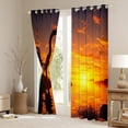 thumbnail image 3 of Dinosaur Curtains 30%-50% Blackout ,Jungle Animal Curtains & Drapes Dinosaur Birthday Decorations,Cute Dino Curtains Sunset Landscape Window Curtain 2 Panels 38"Wx45"L, 3 of 6