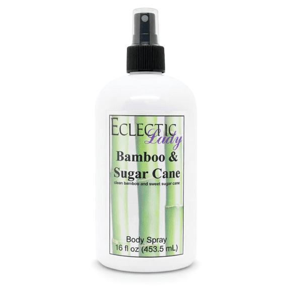 Bamboo And Sugar Cane Body Spray, Eclectic Lady, Hydrating Mist, Unisex, 16 oz