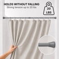 thumbnail image 2 of Tendance Evideco Shower Curtain Adjustable Tension Rod From 28 to 47 Silver, 2 of 9