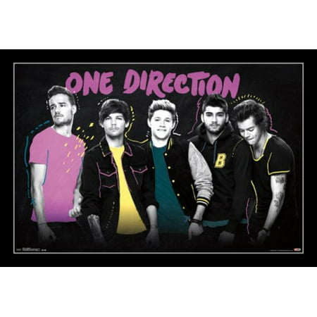 One Direction 1D - Chalkboard Poster Print