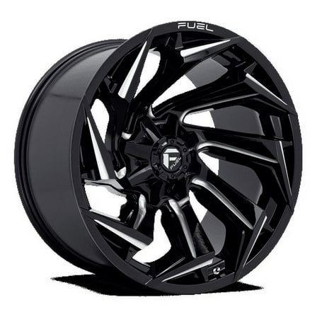 Fuel D753 Reaction 22X10 5X114.3/5X127 -18Et 124.3Cb Gloss Black Milled Wheel