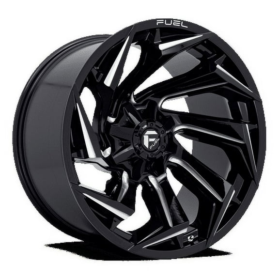 Fuel D753 Reaction 22X10 8X170 -18Et 106.1Cb Gloss Black Milled Wheel