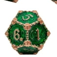 thumbnail image 3 of serony 7Pcs Polyhedral Dice Irregular Big Numbers Role Playing Board Assortment Dices Set Games Green, 3 of 5