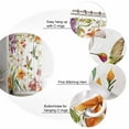 thumbnail image 7 of Shower Curtains Watercolors Bird Flowers Bath Curtain Orange Floral Leaf Waterproof Bathroom Shower Curtain Set with Hooks Decoration 72 x 84 Inches, 7 of 7