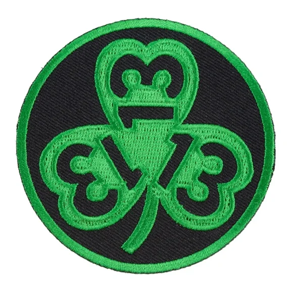 Lucky 13 Shamrock Patch, Irish Shamrock Patches