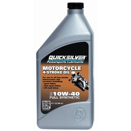 (6 Pack) Quicksilver 10W40 Full Synthetic Off-Road Motorcycle (Best Oil For Vr6)