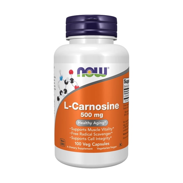 Suplemento NOW Foods L-Carnosina 100 Cápsulas