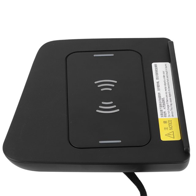 Bandeja de carga para teléfono, cargador inalámbrico para coche de 15W, cargador inalámbrico, consola de carga rápida, integración perfecta