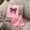 Pink, variant on Laipiong Girls Summer Outfits 2 Piece Set Cute Toddler Tank Top And Shorts Casual Playwear Soft Breathable Comfortable Outfit For Baby Girl Black 2-3