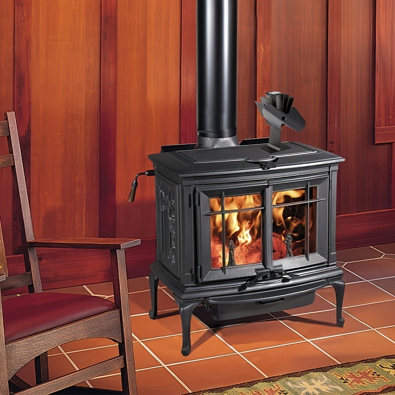 ZYH Wood Stove Fan, Fireplace Fan For Wood Burning Stove, Powered Fan, Wood Stove Accessories, Quiet Operation Circulating Warm Air - Walmart.com
