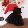 thumbnail image 4 of Odeerbi 9M-4Y Niñas Outfits de Verano Floral Tank Vestido Con Bolero Shrugs Set de Dos Piezas Princesa de Manga Larga Cardigan Tulle Vestido Set, 4 of 7