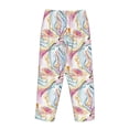 thumbnail image 5 of Goofa Abstract Marble Texture Printed Soft Pajama Pants for Women, Wide Leg Comfy Casual Lounge Yoga Pants-XX-Large, 5 of 9