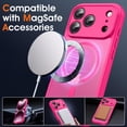 thumbnail image 2 of Funda magnética Oterkin para iPhone 17 Pro, color rosa intenso mate, 2 of 6
