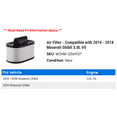thumbnail image 2 of Air Filter - Compatible with 2014 - 2018 Maserati Ghibli 3.0L V6 2015 2016 2017 2019, 2 of 2
