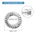 thumbnail image 2 of Wedge Locking Washers for M5 Bolts, 10 Pack 304 Stainless Steel Washers, 2 of 6