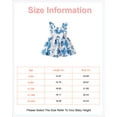 thumbnail image 2 of 9 Months Infant Baby Girl Clothes 12 Months Infant Girls Summer Dress Sleeveless Dress Cute Bowknot Floral Dress Blue, 2 of 8