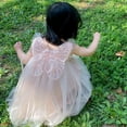 thumbnail image 3 of Robe Princesse Papillon Ailes Bébé Fille Sans Manches Tulle Tutu Robes Jupe de Fête, 3 of 4