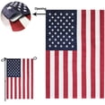 thumbnail image 2 of TOPFLAGS American Garden Flags 12.5 x 18.5 Inches - US USA Double Sided Small American Flag for Yard Banner Patriotic Outdoor Lawn Decoration( Silver Thread Imitation Linen), 2 of 5