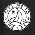 thumbnail image 4 of Wild Bobby, Take Me To The Lake, Women Racerback Tank Top, Black, Small, 4 of 4