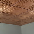 thumbnail image 5 of FASÄDE Traditional 3 Decorative Vinyl 2ft x 2ft Lay in Ceiling Panel in Polished Copper(5 Pack), 5 of 5