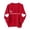 Red-C, variant on Valentine Sweatshirts For Kids Crew Neck Long Sleeve Cute Print Pullover Tops Casual Loose Stylish Clothes (1-2 Years, Red-R)