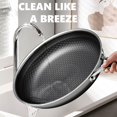 thumbnail image 4 of Oatofp Non Stick Frying Pans With Lid 12 Inch Hybrid Frying Pans Nonstick Non Stick Stainless Steel Skillets Dishwasher And Oven-Safe Chef Pan Induction Compatible Cooking Pan Pfoa Free Cookware, 4 of 5