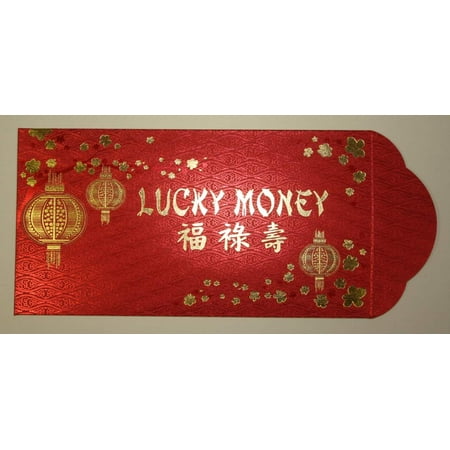 Pack Of 10 Deluxe Lucky Money Red Envelopes Chinese New Year Gift Packet 7 X3 5 - 