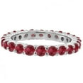 thumbnail image 2 of Prong-Set Ruby Eternity Ring Band 14k White Gold (1.07ct), 2 of 2