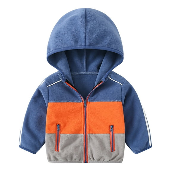 XBASW Kids Baby Boys Hooded Cardigan Jacket Toddler Long Sleeved Zipper Hoodie Knit Top for 1-10T