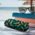 thumbnail image 5 of WIRESTER Durable Hard Clamshell Eyeglass Case with Microfiber Cloth - Fly Pineapple Pattern Dark Blue, 5 of 6