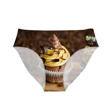 

TFDZ Lingerie For Women Sexy Naughty Womens Lingerie Women s Christmas Printed Underwear Briefs Lce Silk Casual Comfortable Underwear Women s Underwear Brown