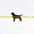 thumbnail image 2 of CafePress - My Brother Is A Chocolate Lab Infant Bodysuit - Baby Light Bodysuit, Size Newborn - 24 Months, 2 of 4