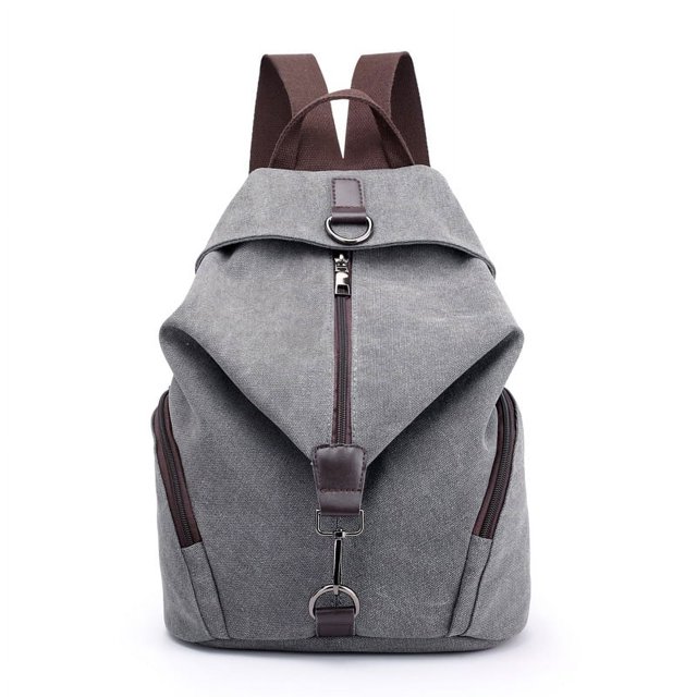 Mochila de lona para mujer, estilo retro, informal, a la moda, estilo universitario