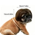 thumbnail image 3 of 7.5x5.9in Pet Cute Wig, Short Hair Dog Costume Accessory, Funny Dress-Up Hairpiece for Puppy Photo Prop Party Cosplay, 3 of 6
