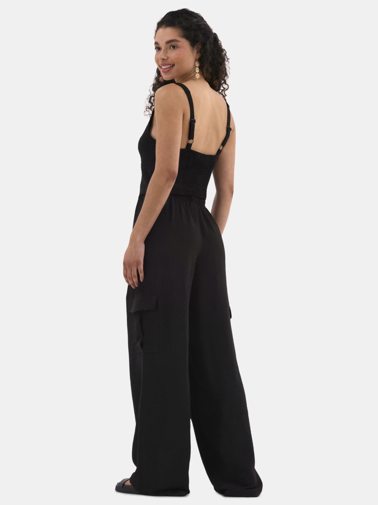 No Boundaries Vest and Cargo Pants Outfit Set, 2-Piece, Women's and Women's Plus