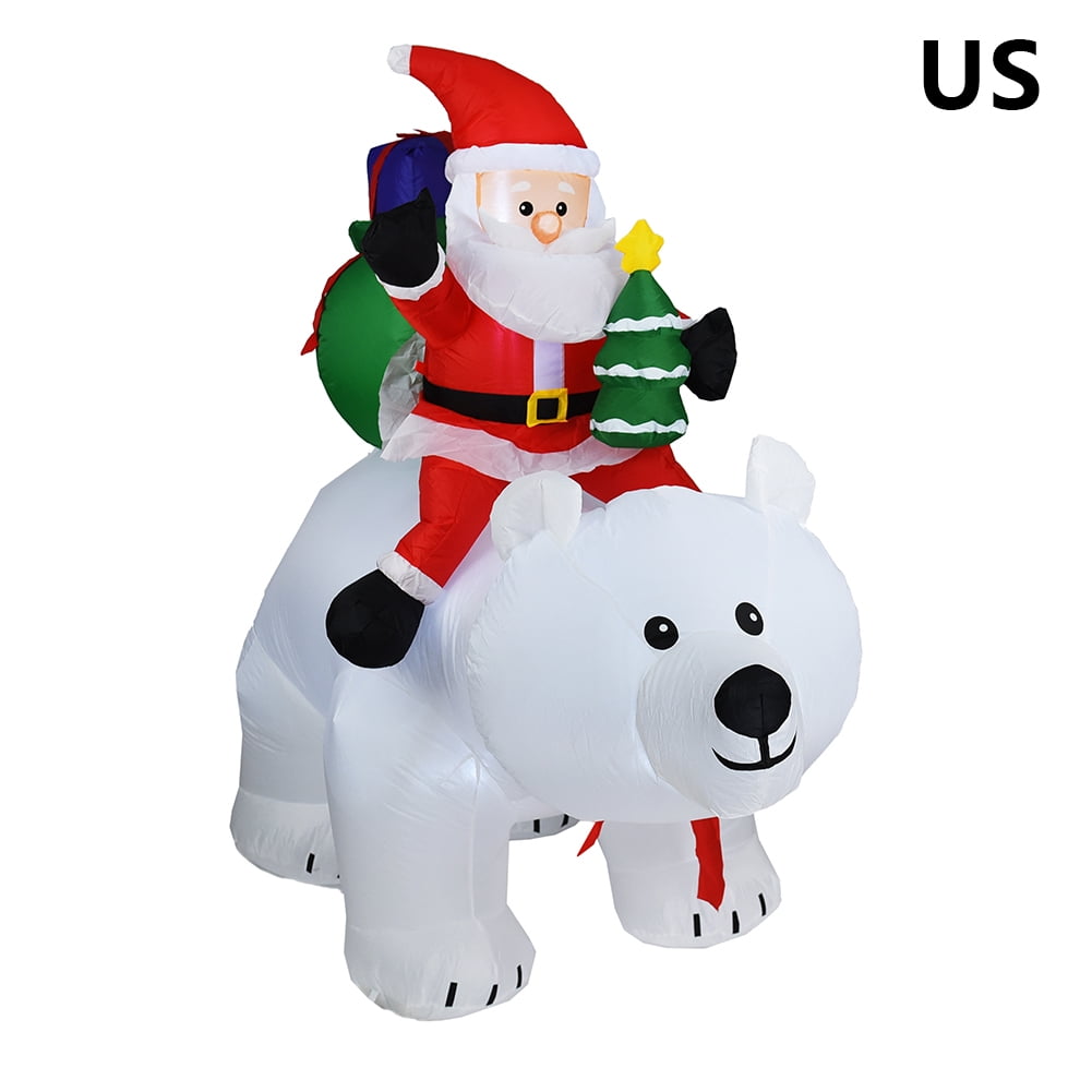 2M Polar Bear Inflatable Santa 