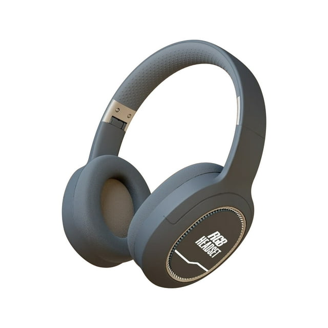 Auriculares Inalámbricos Bluetooth 5.3 Over Ear Headset con Luz Colorida, 40 Mm Driver Hd Call Reducción de Ruido Sonido Hifi para Esports Juegos Música