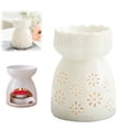 thumbnail image 5 of Ceramic Oil Burner, High-Grade Glazed Candle Holder for Aromatherapy, Wickless Tealight Warmer for Home Decor Spa Gift (Style H), 5 of 9