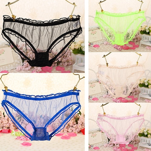 Cheers Women's Sexy See-Through Panties Briefs Lace Patchwork Underpants  Underwear