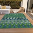 thumbnail image 6 of Addison Rugs Chantille Indoor/Outdoor Transitional Southwest Green Washable Rectangle Rug, 8' x 10', 6 of 6