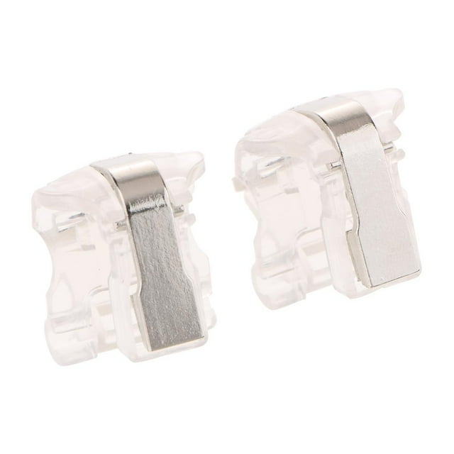 Botón de gatillo del juego Hugo 2 Piezas Sensitivos Control Precisión Puntuación Transparentt-S4 Back